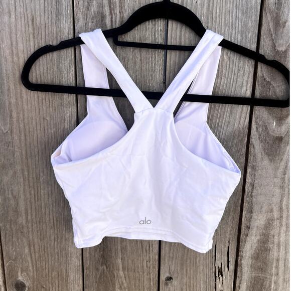 ALO Yoga | Airbrush Real Bra Tank White Size XS - Picture 4 of 6